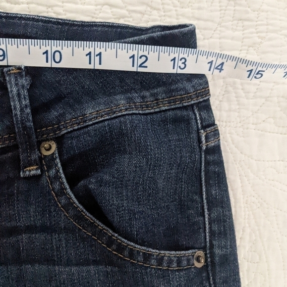 HUDSON Beth Baby Boot Jeans 25 Obscurity Slim Small Flare Mid Rise Mid Wash - Picture 11 of 15